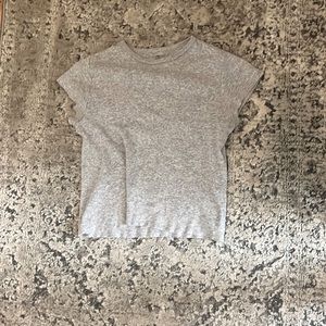 Brandy Melville Grey Baby Tee